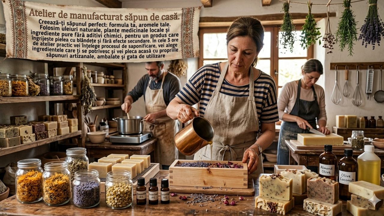 Atelier de manufacturat săpun de casă